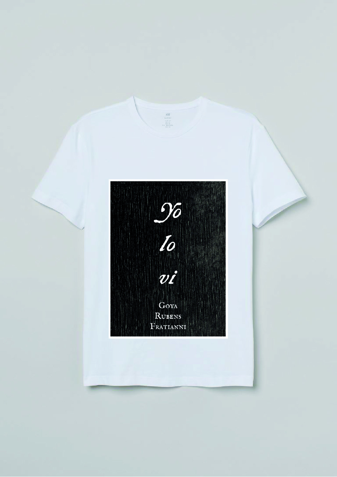 Merchandising della mostra Yo lo vi